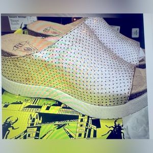 Fly London. Fly Wedge Slide in Cool Pearl